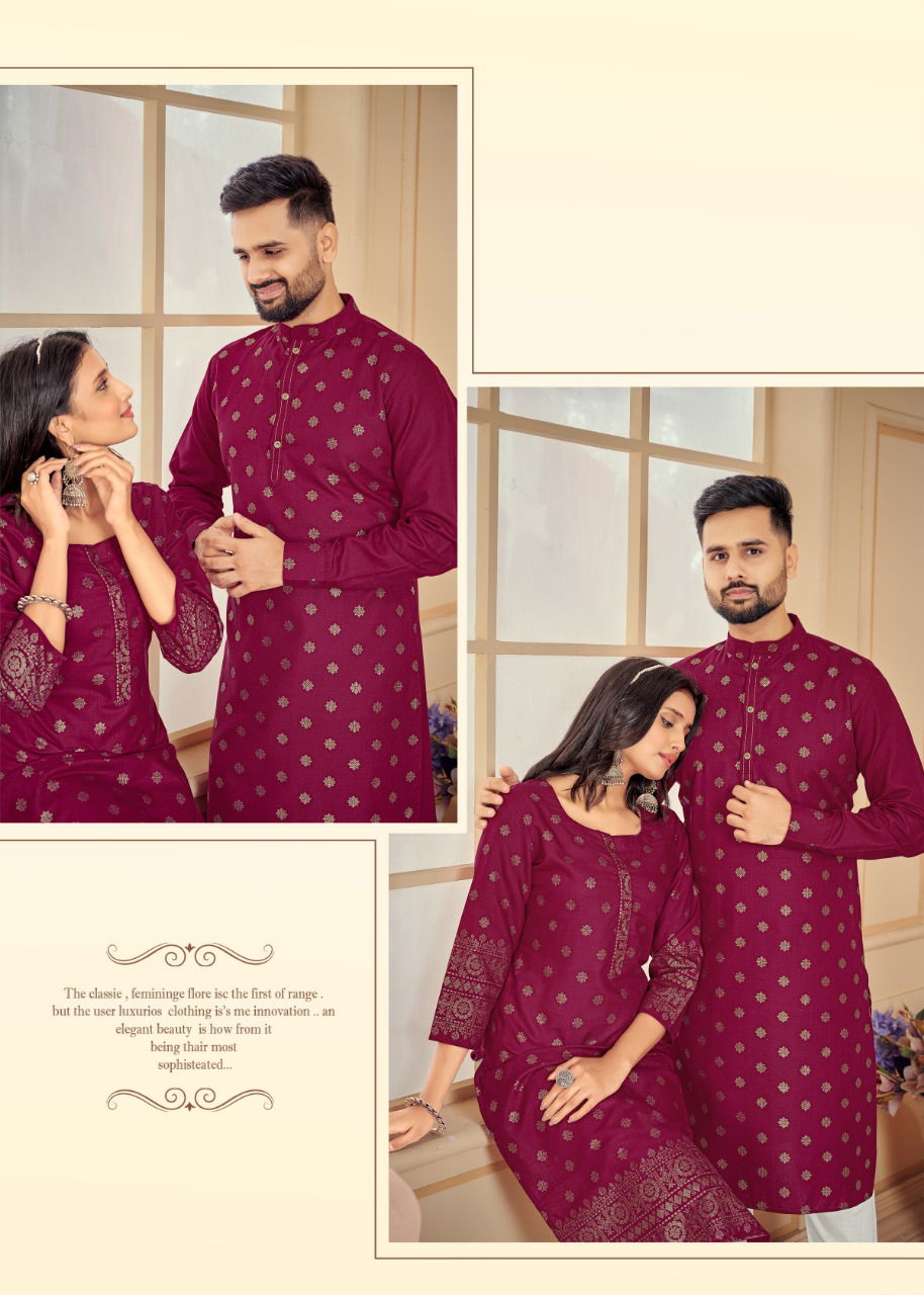 Couple Dream 2 Ethnic Wear Cotton Designer Couple Kurta With Pant Collection